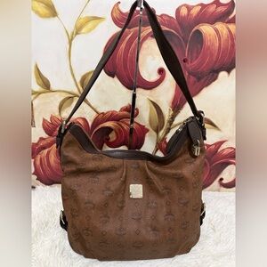 MCM Visetos Choco Brown Hobo bag